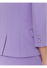 Elisabetta Franchi Marynarka GI-T61-41E2-V580 Fioletowy Regular Fit. Kolor: fioletowy. Materiał: syntetyk #5