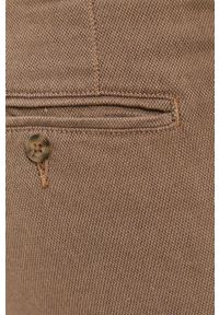 Selected - Spodnie. Kolor: brązowy. Materiał: tkanina, bawełna. Wzór: gładki #4
