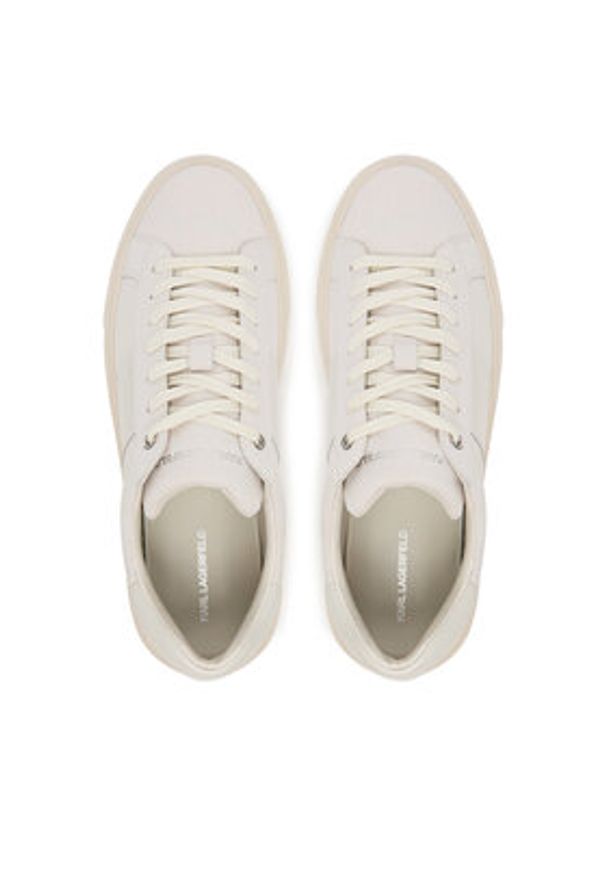 Karl Lagerfeld - KARL LAGERFELD Sneakersy KL52218 Biały. Kolor: biały. Materiał: nubuk, skóra