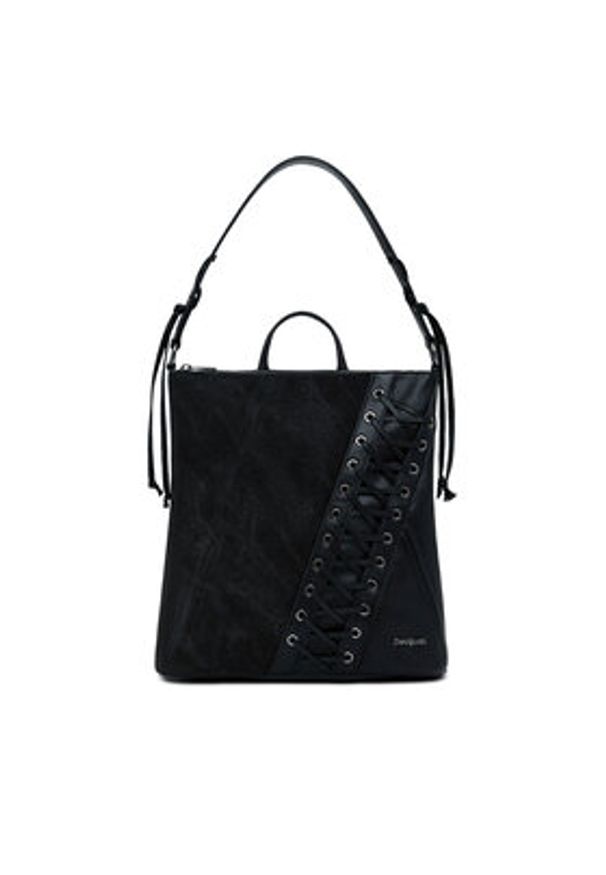 Desigual Torebka Patch Tango P 25WAKP12 Czarny. Kolor: czarny. Materiał: skórzane