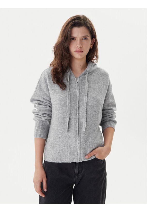 only - ONLY Kardigan Bella 15367254 Szary Regular Fit. Kolor: szary. Materiał: syntetyk