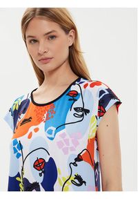 Joseph Ribkoff T-Shirt 241308 Kolorowy Regular Fit. Materiał: syntetyk. Wzór: kolorowy