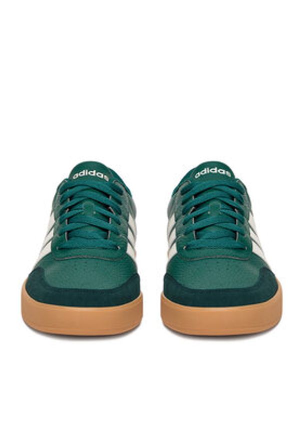 Adidas - adidas Sneakersy BREAKNET 3.0 JR3554 Zielony. Kolor: zielony. Materiał: syntetyk, materiał