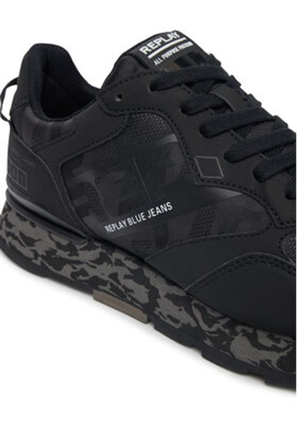 Replay - REPLAY Sneakersy GMS68 .000.C0096T Czarny. Kolor: czarny. Materiał: materiał