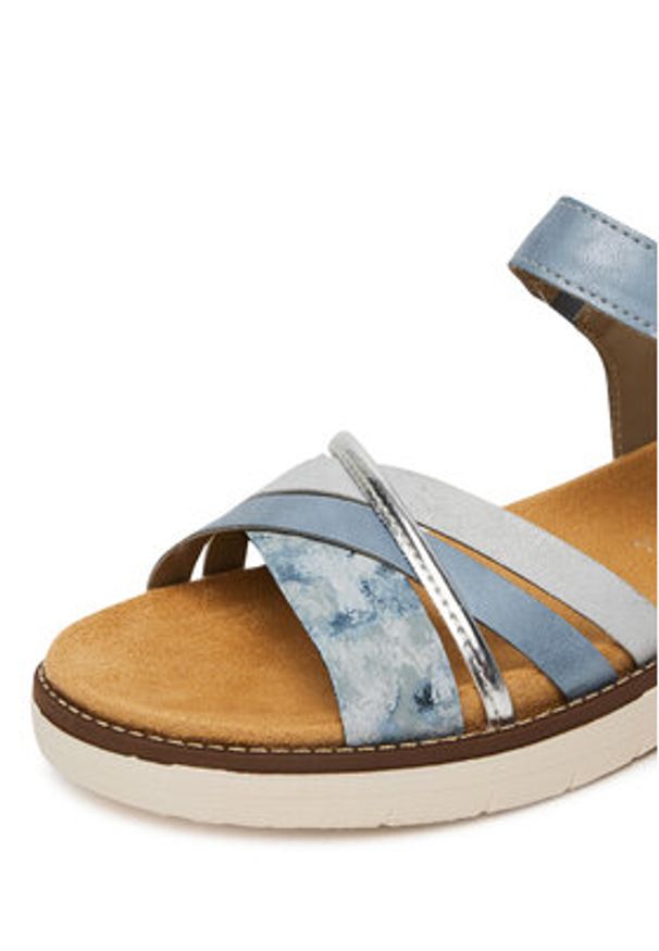 Remonte Sandały D2058-12 Niebieski. Kolor: niebieski. Materiał: syntetyk