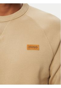 Hugo - HUGO Bluza Nevacrew 50564038 Beżowy Regular Fit. Kolor: beżowy. Materiał: bawełna #4