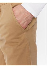 BOSS - Boss Spodnie materiałowe 50470813 Beżowy Slim Fit. Kolor: beżowy. Materiał: bawełna
