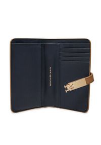 TOMMY HILFIGER - Tommy Hilfiger Mały Portfel Damski Th Heritage Med Wallet AW0AW17262 Brązowy. Kolor: brązowy. Materiał: skóra #3