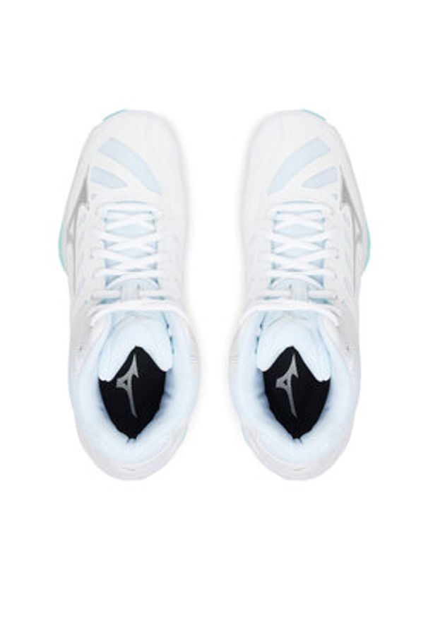 Mizuno Buty halowe Wave Voltage 2 Mid V1GC2465 Pomarańczowy. Kolor: pomarańczowy. Materiał: skóra. Model: Mizuno Wave