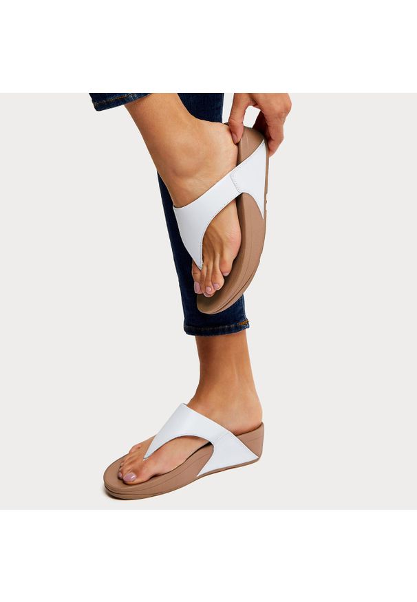 Flip*Flop - Sandały FitFlop Lulu białe. Kolor: biały. Materiał: skóra. Sezon: lato