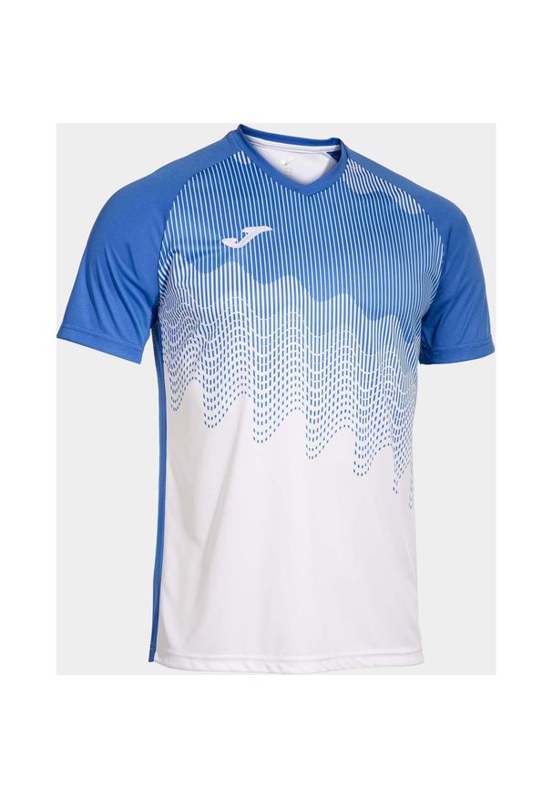 Koszulka męska Joma Tiger VI White-Royal XS. Kolor: wielokolorowy, niebieski, biały. Materiał: mesh. Sport: piłka nożna