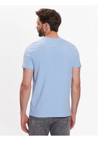 TOMMY HILFIGER - Tommy Hilfiger T-Shirt Logo MW0MW11797 Błękitny Slim Fit. Kolor: niebieski. Materiał: bawełna #5