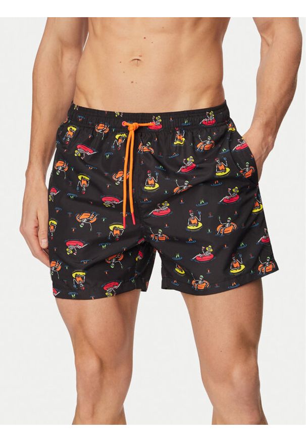 YSABEL MORA - Ysabel Mora Szorty kąpielowe 90408 Czarny Regular Fit. Kolor: czarny. Materiał: syntetyk