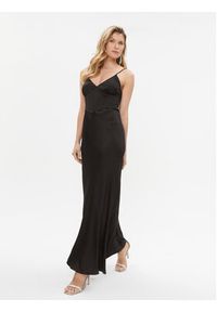 TwinSet - TWINSET Sukienka wieczorowa 232TT2060 Czarny Regular Fit. Kolor: czarny. Materiał: wiskoza. Styl: wizytowy #4