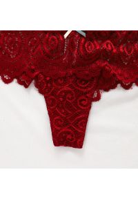 Intica - Stringi koronkowe z szerokim pasem na co dzień i okazje Chandrima. Kolor: beżowy. Materiał: koronka. Wzór: koronka #7