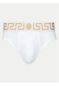 VERSACE - Versace Slipy AU10027 1A10011 Biały. Kolor: biały. Materiał: bawełna