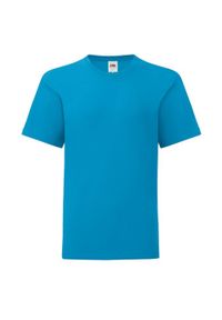 FRUIT OF THE LOOM - Koszulka Dziecięca Iconic 150 Plain T-shirt. Kolor: niebieski