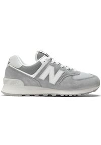 Buty unisex New Balance U574FGR – szare. Okazja: na co dzień. Kolor: szary. Materiał: zamsz, materiał, guma, skóra, syntetyk. Szerokość cholewki: normalna. Model: New Balance 574