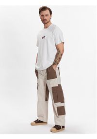 BDG Urban Outfitters Spodnie materiałowe BDG RIPSTOP UTILITY 76522614 Écru Classic Fit. Materiał: materiał, bawełna #5