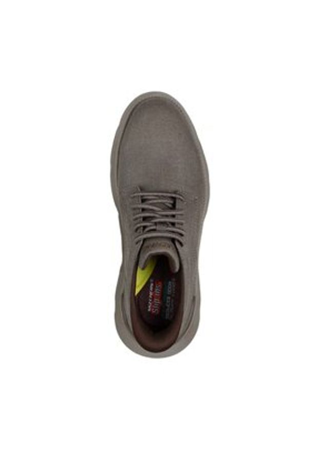 skechers - Skechers Półbuty Slip-Ins: Garza - Clive 205352/DKTP Brązowy. Kolor: brązowy. Materiał: materiał