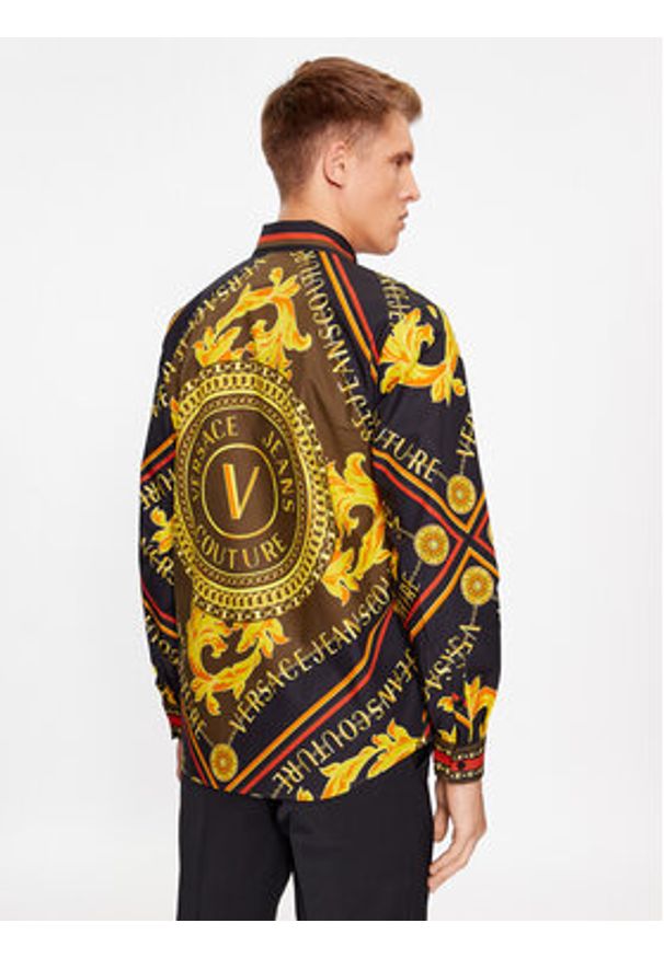 Versace Jeans Couture Koszula 75GAL2RF Kolorowy Regular Fit. Materiał: bawełna. Wzór: kolorowy