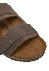 Birkenstock Klapki Uji 1029200 Brązowy. Kolor: brązowy. Materiał: skóra, zamsz