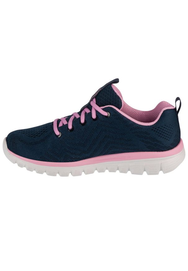 skechers - Buty do chodzenia damskie Skechers Graceful Get Connected. Zapięcie: sznurówki. Kolor: niebieski. Materiał: tkanina, materiał, syntetyk. Szerokość cholewki: normalna. Sport: turystyka piesza
