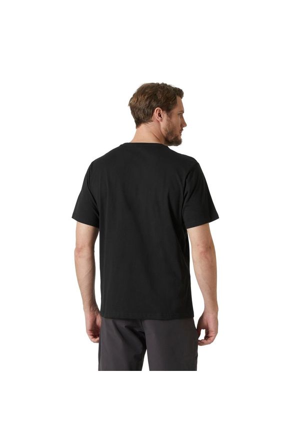 Koszulka bawełniana męska Helly Hansen HH Logo T-Shirt 2.0. Kolor: czarny. Materiał: bawełna
