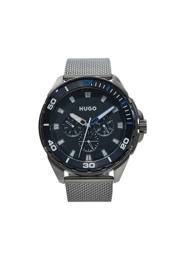 Hugo Zegarek Fresh 1530287 Srebrny. Kolor: srebrny