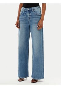 MET Jeansy NOS CHLOE T4L736 Niebieski Wide Leg. Kolor: niebieski