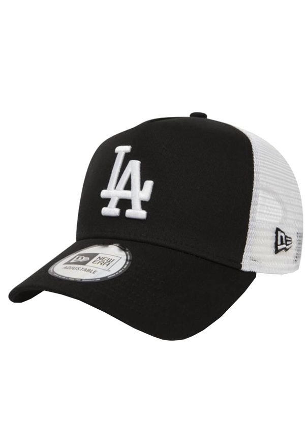 New Era - Czapka z daszkiem damska Los Angeles Dodgers MLB Clean Cap. Kolor: czarny. Materiał: bawełna, poliester