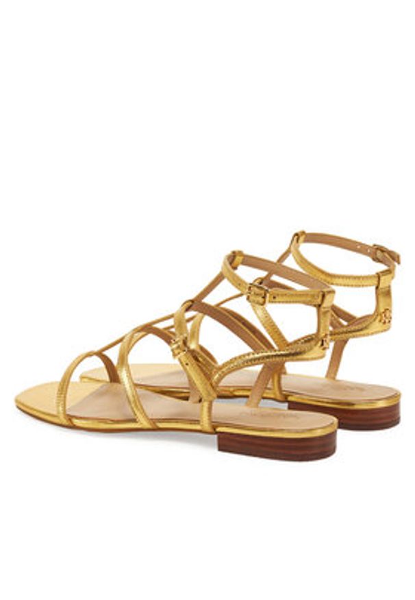 Lauren Ralph Lauren - LAUREN RALPH LAUREN Sandały 802978208001 Złoty. Kolor: złoty. Materiał: skóra