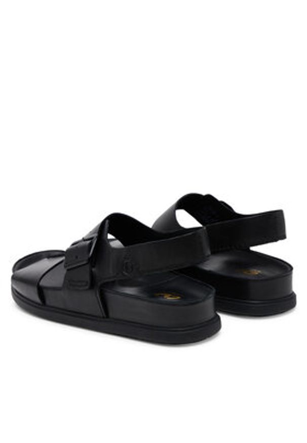 Clarks Sandały Torford Strap 26180896 Czarny. Kolor: czarny. Materiał: skóra