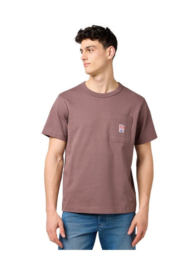 Wrangler - MESKA KOSZULKA WRANGLER CJ POCKET TEE PEPPERCORN 112371500