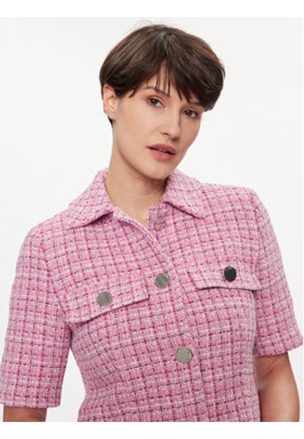 Liu Jo Marynarka MA4184 T4440 Różowy Regular Fit. Kolor: różowy. Materiał: bawełna
