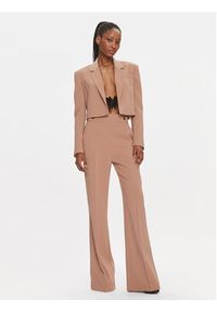 Pinko Spodnie materiałowe 100055 A14I Brązowy Straight Fit. Kolor: brązowy. Materiał: syntetyk #2