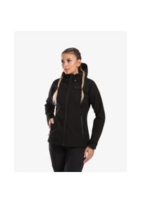 Damska kurtka softshell Kilpi RAVIA-W. Kolor: czarny. Materiał: softshell