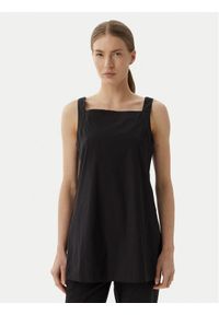 Max Mara Beachwear Kamizelka 2616161019650 Czarny Regular Fit. Kolor: czarny. Materiał: bawełna #1