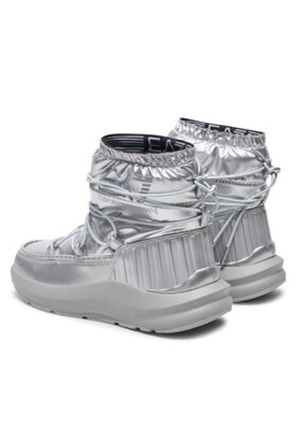 EA7 Emporio Armani Śniegowce X8M002 XK230 U061 Szary. Kolor: szary. Materiał: skóra