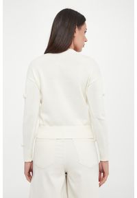 Marella - Sweter damski z różami Euforico MARELLA MONOCHROME. Kolor: różowy #3
