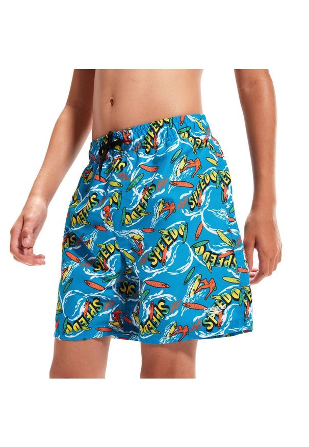 Spodenki szorty do pływania dla dzieci Speedo Watershort. Kolor: zielony, niebieski, wielokolorowy, żółty. Materiał: lycra, poliester