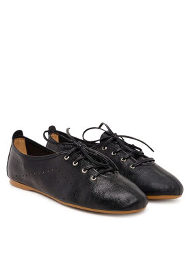 BALAGAN - Balagan Półbuty Jazz Czarny. Kolor: czarny. Materiał: skóra