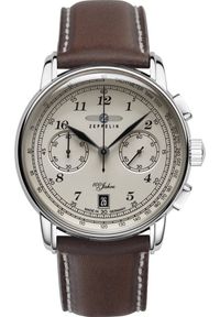 Zegarek Zeppelin Zegarek męski Zeppelin 7674-6 brązowy. Kolor: brązowy #1