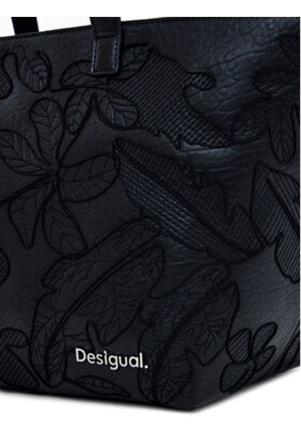 Desigual Torebka 25SAXPBP Czarny. Kolor: czarny. Materiał: skórzane