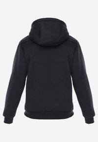 Renee - Granatowa Bluza z Kapturem Corbetes. Typ kołnierza: kaptur. Kolor: niebieski. Materiał: prążkowany, polar, tkanina, dresówka. Długość rękawa: długi rękaw. Długość: długie. Wzór: jednolity, gładki #5