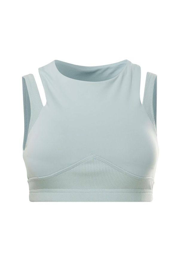 Biustonosz dla kobiet Reebok Studio. Kolor: niebieski. Sport: fitness