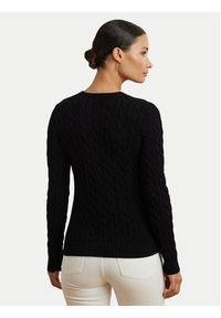 Lauren Ralph Lauren Sweter 200932223001 Czarny Slim Fit. Kolor: czarny. Materiał: bawełna #3