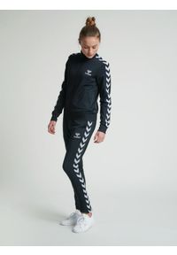 Hummel - HUMMEL czarna bluza damska sportowa rozpinana hmlNELLY 2.0 ZIP. Kolor: czarny. Sport: fitness, piłka ręczna
