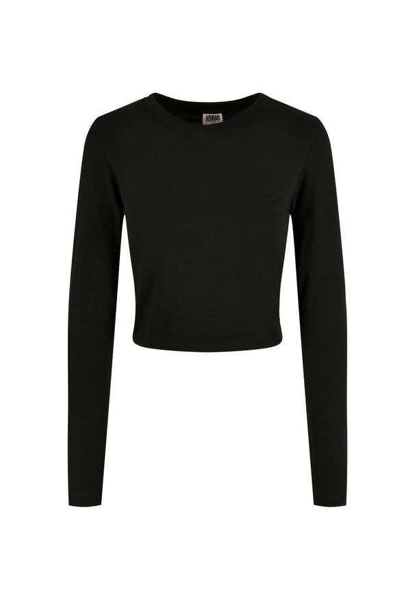 Damska koszulka z długim rękawem Urban Classics organic (GT). Kolor: czarny. Długość rękawa: długi rękaw. Długość: długie