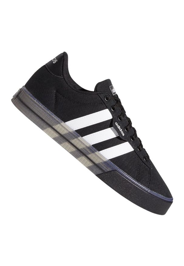 Adidas - Buty adidas Daily 3.0 M FW7050 czarne. Okazja: na co dzień. Kolor: czarny. Materiał: syntetyk, skóra, guma. Szerokość cholewki: normalna. Sezon: jesień. Sport: skateboard